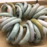 Natural Colored Stone Jade Royal Concubine Round Bangle Jewelry Wholesale