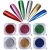 Import New Arrival 0.3g/Jar 8 Colors/Sets Cosmetics Acrylic Titanium Nail Pigment Powder from China