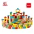 Import New arrival 128 pcs classic baby set wooden building block for toddler 18M+ from China