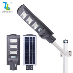 New design all in one integrated waterproof ip65 outdoor 30w 60w 90w 120w led solar wall lamp
