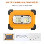 New design aluminum outdoor Flashing light 36w 65w led solar Emergency light