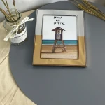 New Design Desktop 8X10 Large Metal Picture Frame Promotion Gift Personality Enamel Photo Frame