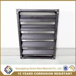 new design Europe exterior aluminum plantation window shutters matching bi-fold and slding window