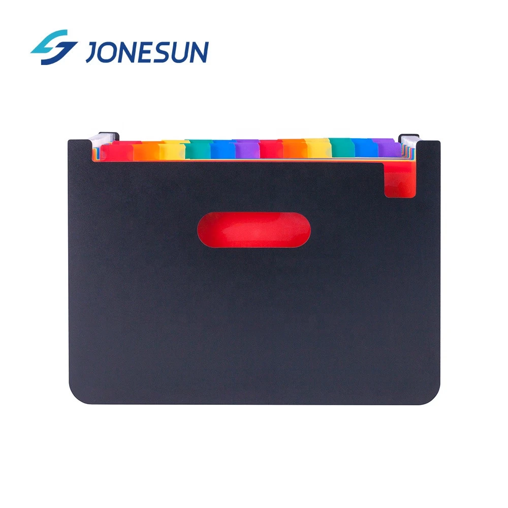 new design mulit pockets durable filling folder office file organizer box with expanding wallet