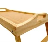 New Design Natural Bamboo Bed Tray Breakfast Tray with Folding Legs