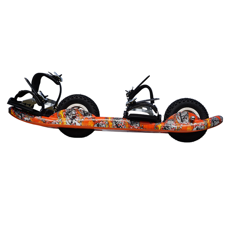 New design off road blank deck 2 wheels skate board mountainboard with man and woman binding all sizes shoes