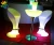 Import New Design Plastic 16 Colors Changing Rechargeable Flashing led illuminated Furniture bar Table from China