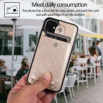 New Designed Luxury Wallet Leather Mobile Phone Case With Card Slot and neck Strap for iPhone x 7 8 7p Black Brown Rose Gold