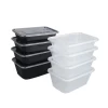 New Fashion 1000ML Biodegradable Transparent Plastic Food Container Disposable Takeaway Lunch Box
