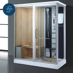 New fashion sauna rooms price steam dry sauna shower room