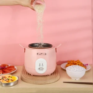 New Innovation Drum Shape 0.6L Mini Portable Pink Rice Cooker Electric