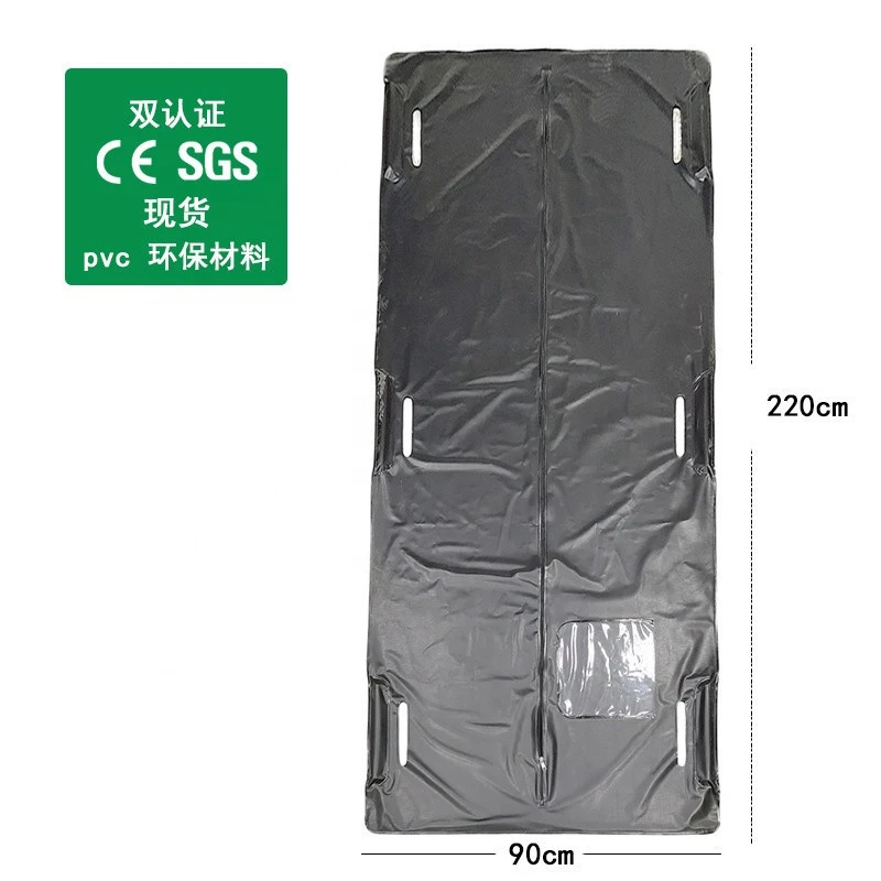 New service bag CE Death Body Bag For Virus Infected Patient Black Body Mortuary Bags For dead bodies