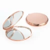 New Style Engraved Plain Rose gold Customized Ladies Gift Compact Mirror