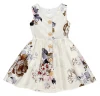 New Summer Baby Sleeveless Print Dress With Button Girl&#x27;s Floral Design Baby Dress Girl&#x27;s Clothes
