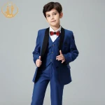 Nimble 1-6years High Quality Three Pieces Boy Suit Set Wedding Piano Costumes Kid Suit Party Clothes Baby Boy Suit