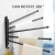 Import Non-punch towel rack bathroom rotating towel rack bathroom shelf space aluminum double rod multi-rod wall type from China