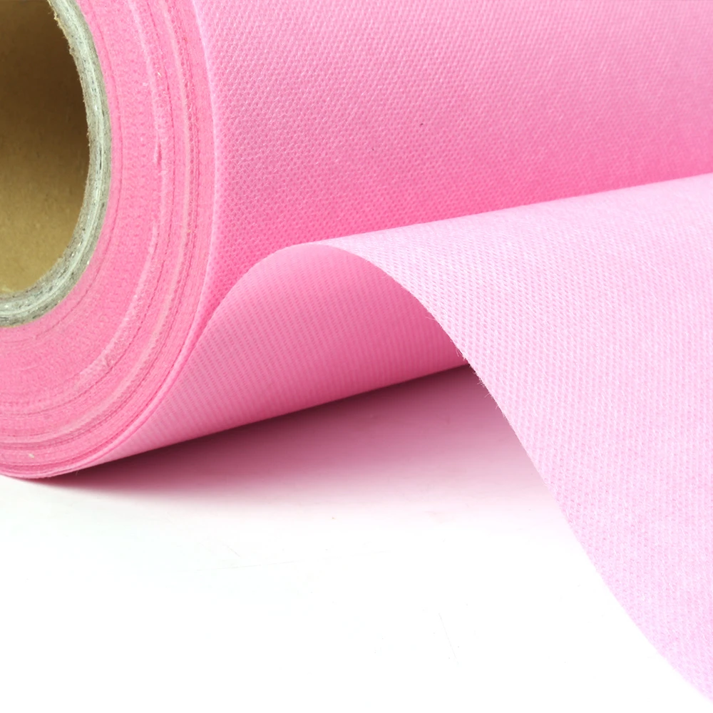 Nonwoven fabric with polyester fiber spun bonded tnt non woven tissue fabric for bag making