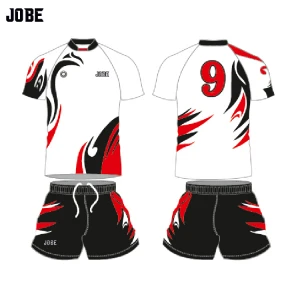OEM factory customized fiji rugby set sublimation printing polo rugby shirt long sleeve custom rugby jersey for team