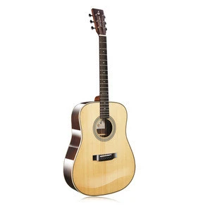 OEM factory high end 41 inch top spruce back/side rosewood all solid D style acoustic guitar