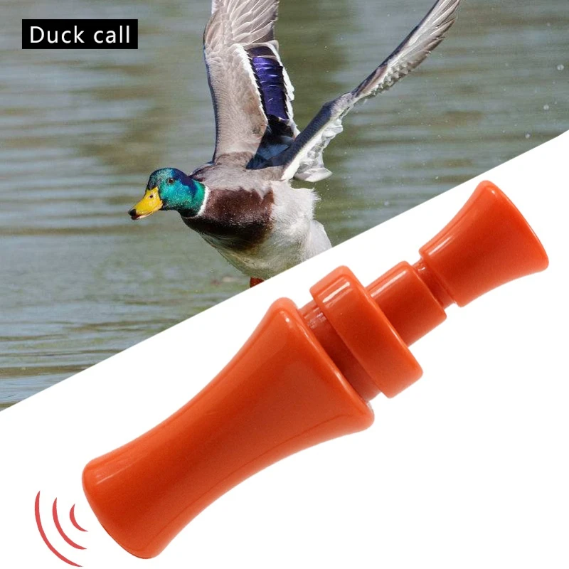 OEM ODM Supported Outdoor Whistle Plastic Solid Color Wild  Mallard Hunting Duck Call Decoy