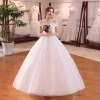 Off The Shoulder Ball Gown Appliqued Bride Dresses A Line Elegant Lace Bridal Gowns 2020