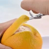 Orange Peelers,Round Stainless steel Affordable Orange Peeler Tool, Kitchen Accessories Knife Cooking Tool Kitchen Gadget