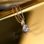 Import Original 18k White Glod 1 ct Test Past Brilliant Cut Sparkling Royal Blue Water Drop Moissanite Pendant Necklace for Women from China