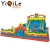 Import Outdoor inflatable playground inflatable across slide kids jumping inflatable bouncer for sale from China