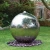 Import Outdoor landscape stainless steel pond fountain garden led large sphere ball fountain from China