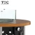 Import Outdoor Safty High Temped Glass Garden Patio Backyard Round Gas Fire Pit Table from China