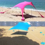 Outdoor Spandex beach Sunshade Ultralight Tarp Fly  Lightweight SunshadeTent sun protection shelter tent with sand bags