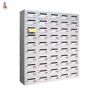 Outdoor Steel Mailbox 50 Doors Metal Apartment Letter Box