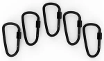 Outdoor Type D Aluminum Alloy Bottle Backpack Buckle Multifunctional Mountaineering Buckle Clasp Hook