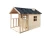 Outdoor wooden doll houses designed for children to play in the playground kids playhouse