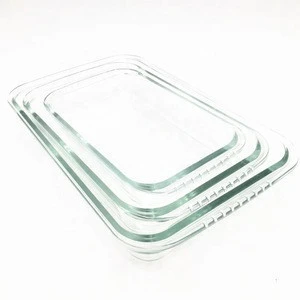Oven safe glass pizza plate pyrex borosilicate glass baking pie dish bakeware/oven safe baking dishes