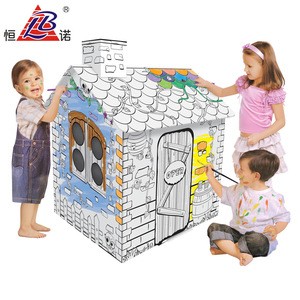 Paper House 3D Painting Toys For Kids Doodle DIY Painting Toys With Pen
