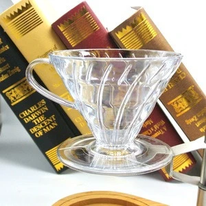 Paperless Pour Over Coffee Dripper Plastic Reusable Coffee Filter And Single Cup Coffee Maker