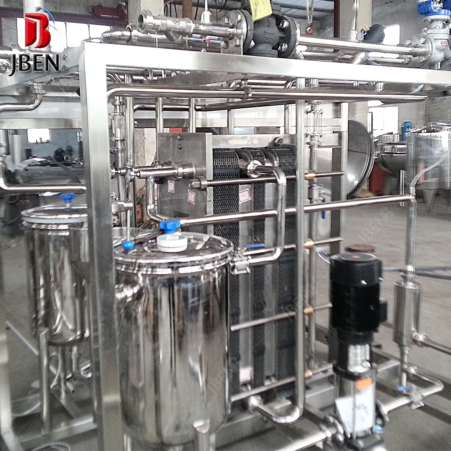 Pasteurization plate heat exchanger machine for juice milk 1000l