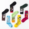 personality  painting cotton socks for women and men colorful custom sports knee high socks