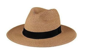 Personality panama hats beach sun summer knit straw hat wholesale