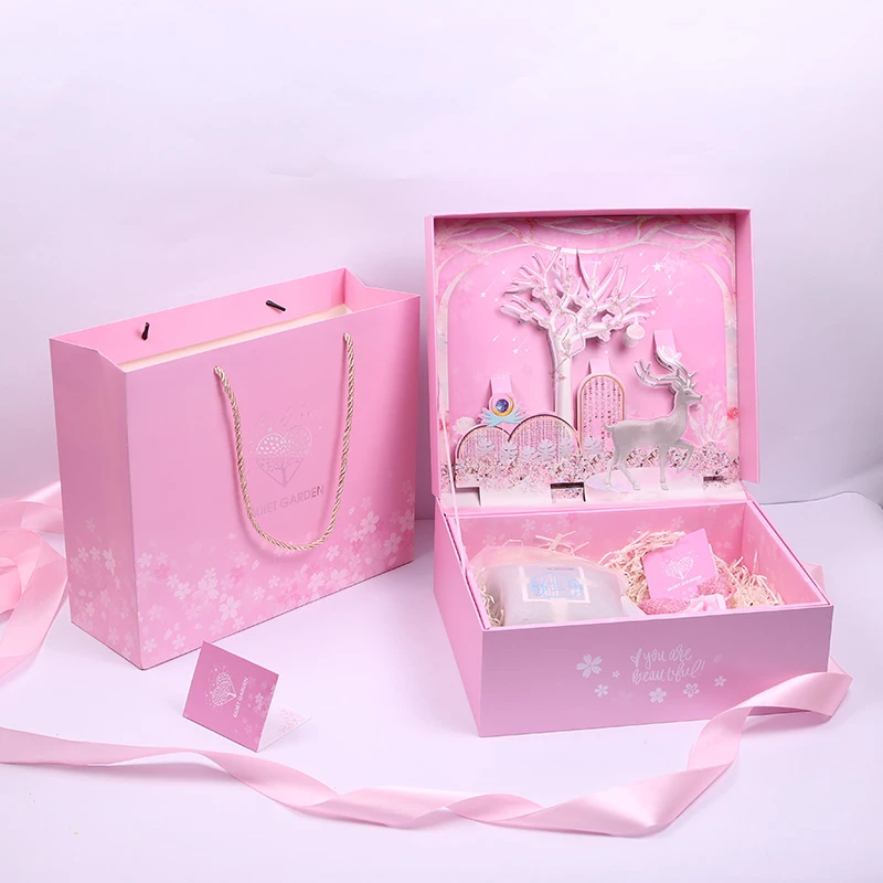 Personalized Custom Logo Box Packaging Baby Keepsake Box Paper Gift Box Packaging