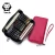 Import Personalized new design custom blue pink black multi color business men fashion purse coin woman wallet genuine leather from China