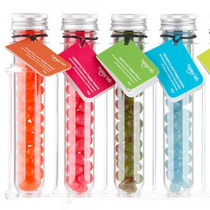 PET Favor Tube Candy Tube Plastic Test Tube With Screw Caps