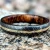 Import Pexmoo Wholesale!! Custom Handmade Damascus Golden Brass Inlay with Wood Sleeve men Wedding/Engagement Ring Unisex Ring from Pakistan
