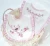 Import Pink color double layer 95% cotton embroidery cute washable baby bib with lace from China