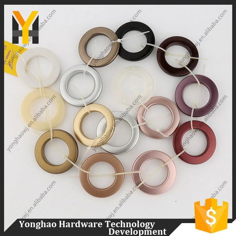 Plastic accessories colorful wholesale curtain hardware drapery ring