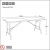 Import Plastic outdoor furniture foldable dining table from China
