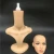 Import plastic PE head make up realistic mannequin head with shoulder PVC from China