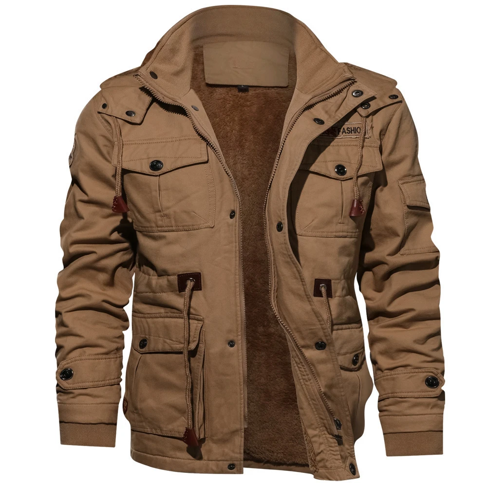 Plus Size Winter Windbreaker mens jackets coats
