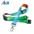 Import Polyester material cheap double clip custom double woven lanyards no minimum order from China